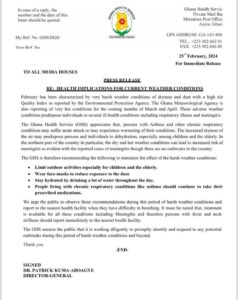 #MaxNews: The GHS releases guidelines for managing inclement weather